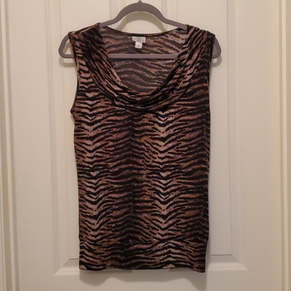 Blouse Deux Couches Femme Worthington - Taille PS (Petite) - Manches Courtes - Multicolore - Neuf Sans étiquette
